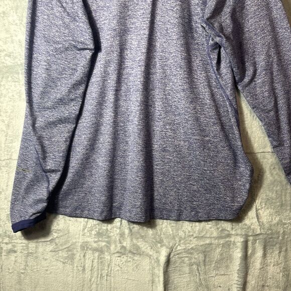 Nike Heathered Purple 1/4 Zip Pullover Thumbholes Size XL - Picture 9 of 10